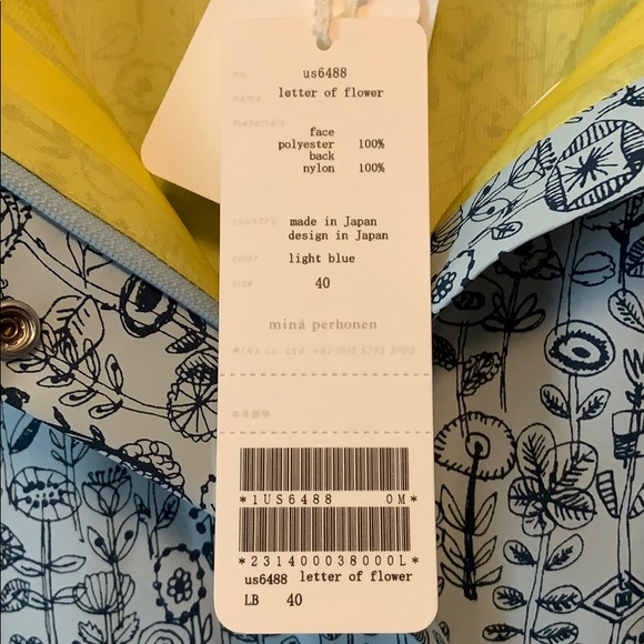 Mina Perhonen Raincoat Letter of Flower print NWT - Picture 6 of 12
